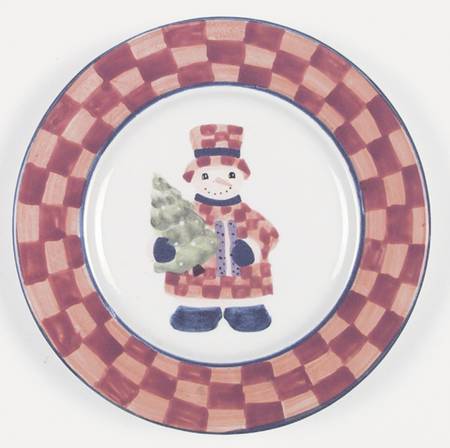 Snow People Dessert/Pie Plate