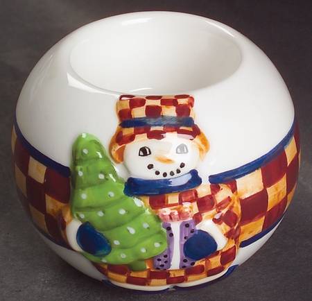 Snow People Votive Candleholder