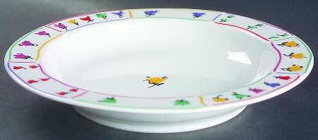 Spring Fields Rim Soup Bowl