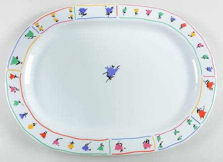 Spring Fields 16" Oval Serving Platter