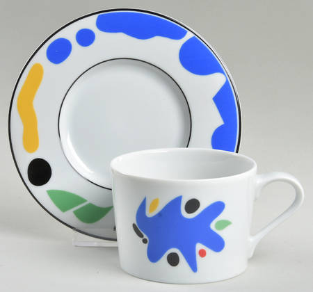 Splash Flat Cup & Saucer Set