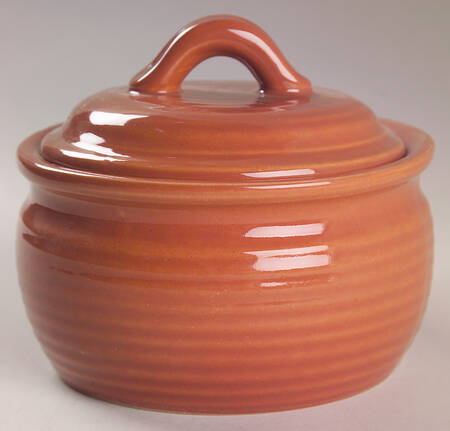 Staccatto Terra Cotta Sugar Bowl & Lid