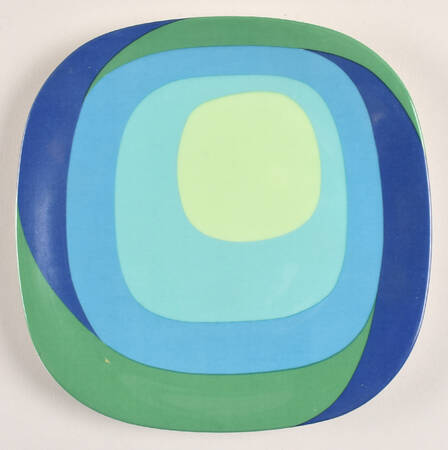 Study In Squares Salad Plate