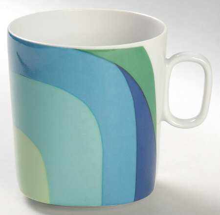 Study In Squares Flat Cup