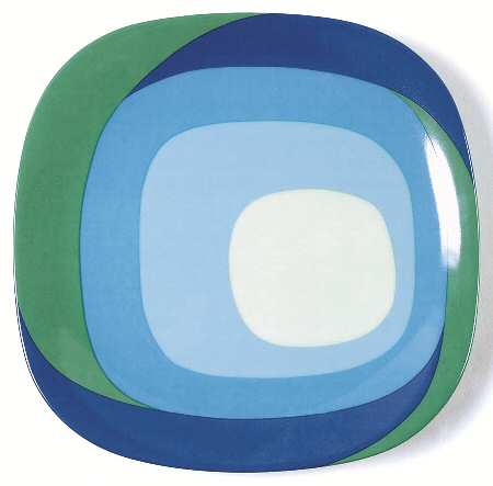 Study In Squares Salad Plate