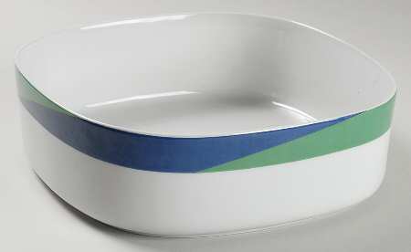 Study In Squares 8" Square Vegetable Bowl