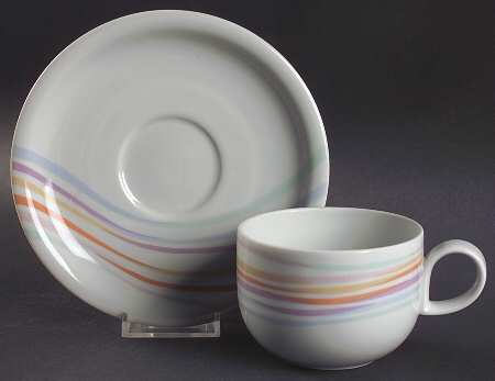 Swingtime Flat Cup & Saucer Set