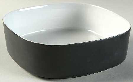 Transition Black 8" Square Vegetable Bowl