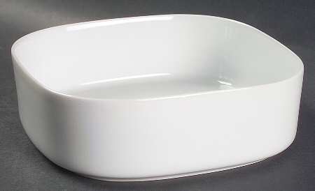 Transition White 6" Square Vegetable Bowl