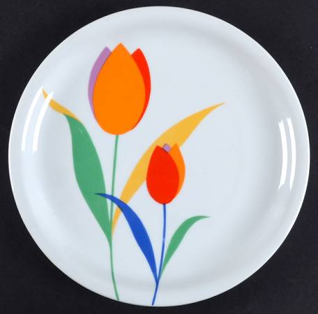 Tulip Time Salad Plate