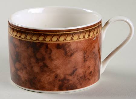 Vintage Amber Flat Cup