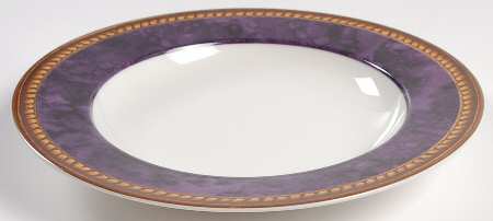 Vintage Amethyst Large Rim Soup Bowl
