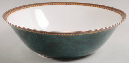 Vintage Emerald Green 10" Round Vegetable Bowl
