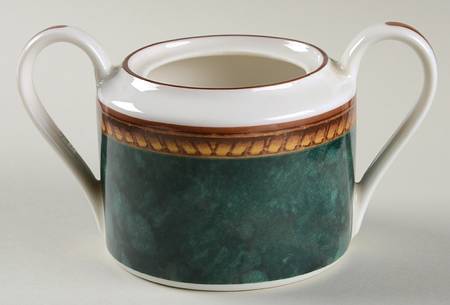 Vintage Emerald Green Sugar Bowl No Lid