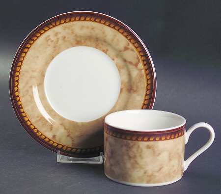Vintage Pearl Flat Cup & Saucer Set