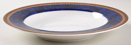 Vintage Sapphire Large Rim Soup Bowl