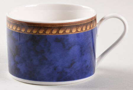 Vintage Sapphire Flat Cup