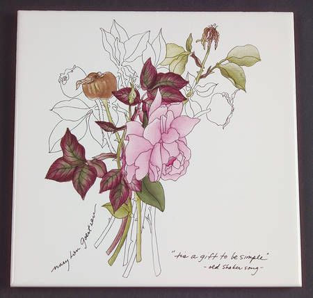 Western Rose Tea Tile