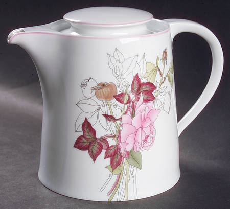 Western Rose Teapot & Lid
