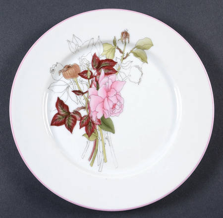 Western Rose Salad Plate