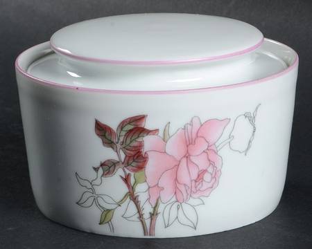 Western Rose Sugar Bowl & Lid