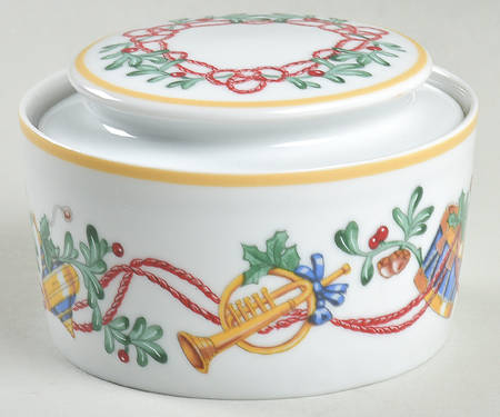 Whimsy Christmas Sugar Bowl & Lid
