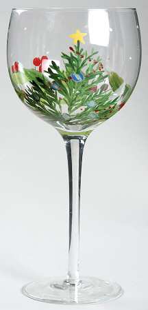 Whimsy Christmas 14 Oz Glassware Goblet