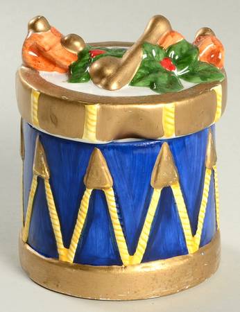 Whimsy Christmas Figural Sugar Bowl & Lid