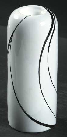 White Pearl Single Light Candlestick