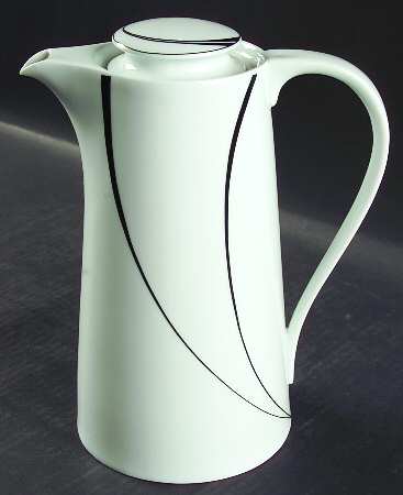White Pearl Coffee Pot & Lid
