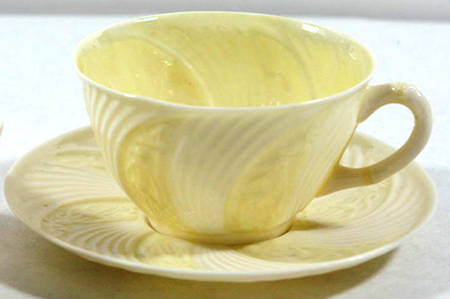 Celtic Yellow Flat Cup & Saucer Set