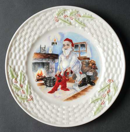 Enchanted Holly Holiday Salad Plate