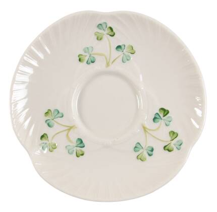 Harp Shamrock Saucer for Flat Cup