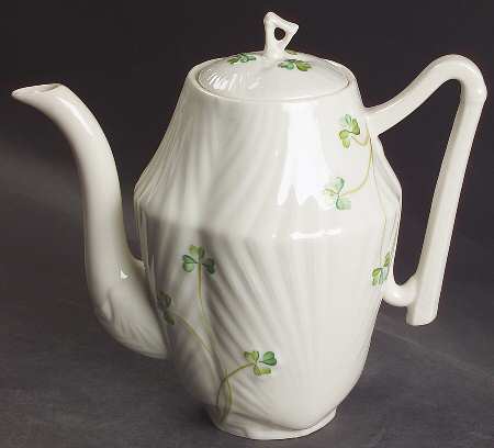 Harp Shamrock Coffee Pot & Lid