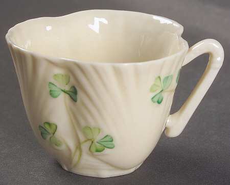 Harp Shamrock Flat Demitasse Cup