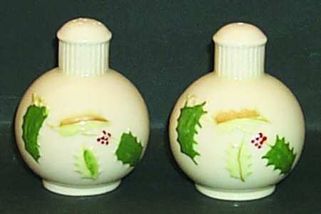 Holly Painted Salt & Pepper Set