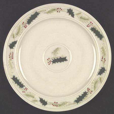 Holly Painted Dinner Plate