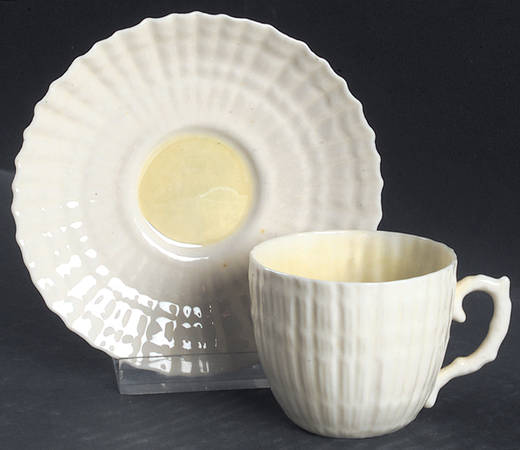 Limpet Yellow Flat Demitasse Cup & Saucer Set