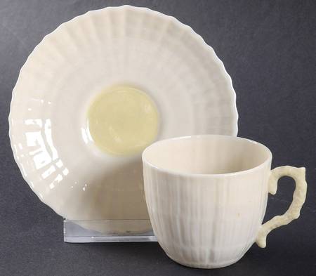Limpet Yellow Flat Demitasse Cup & Saucer Set