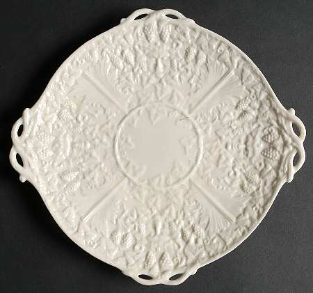 Mask (Irish) (No Lustre Accent) Handled Cake Plate