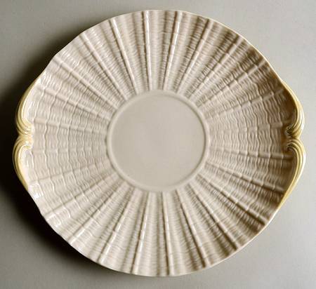 Neptune Yellow Handled Cake Plate