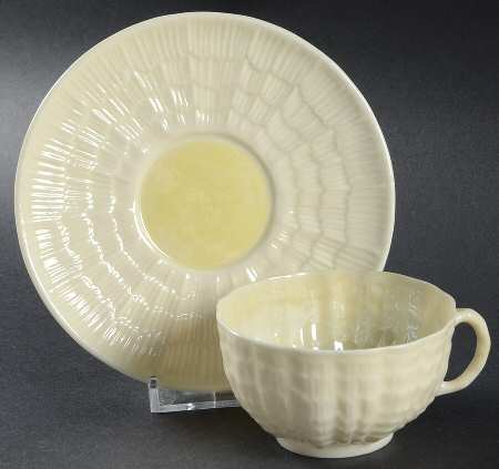Neptune Yellow Flat Demitasse Cup & Saucer Set