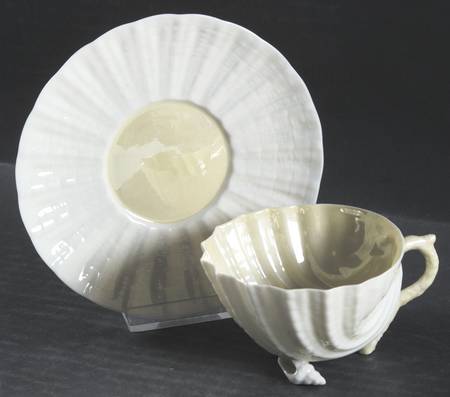 Neptune Yellow Footed Demitasse Cup & Saucer Set