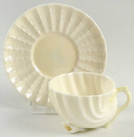 Neptune Yellow Footed Demitasse Cup & Saucer Set