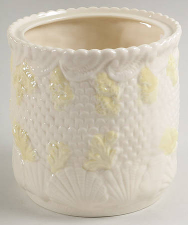 New Shell Yellow Biscuit Barrel No Lid