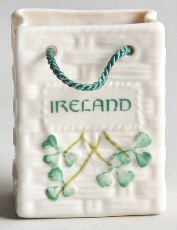 Belleek Christmas Ornament Ireland Shopping Bag - Boxed