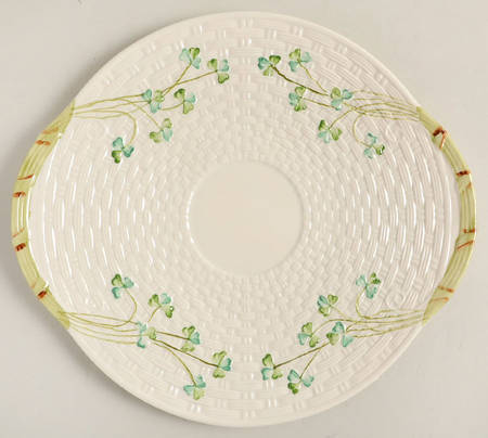 Shamrock Handled Cake Plate