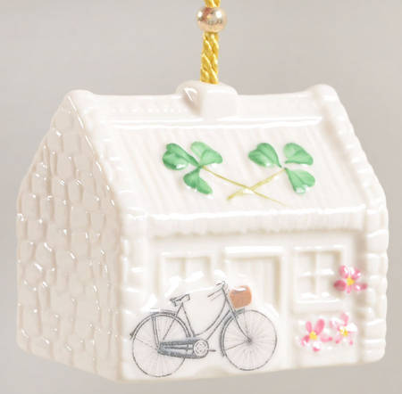 Belleek Christmas Bell Nell's Cottage Bell - Boxed