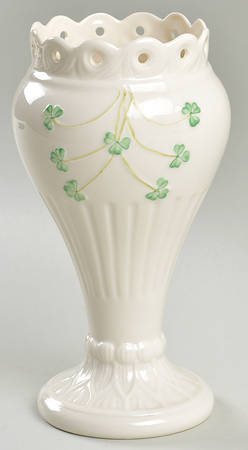 Shamrock 7" Pierced Shamrock Vase