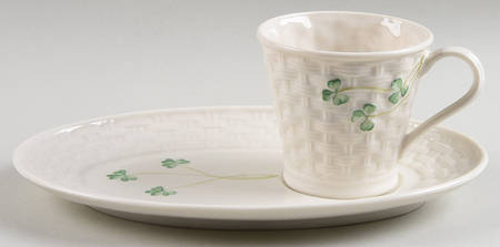 Shamrock Snack Plate & Mug Set